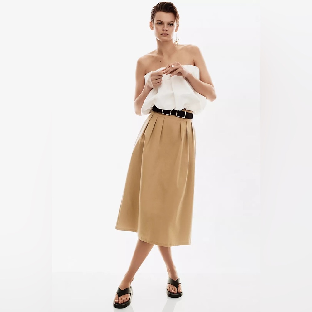 NWT Corey Lynn Calter Pleated Trouser Skirt Size XL - Picture 2 of 7